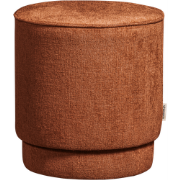 vtwonen Pearl Poef - Stof - Rust Melange - 45xØ40