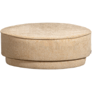 vtwonen Pearl Poef - Chenille - Butter Melange - 28xØ80