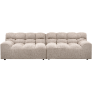 WOOOD Allure 3-Zits Bank - Geweven Stof - Naturel Melange - 79x280x86