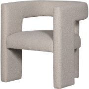 WOOOD Tiwa Fauteuil - Bouclé - Beige - 70x64x64