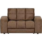 WOOOD Second Date Loveseat - Structure Velvet - Brass