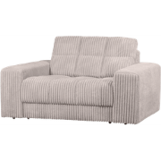 WOOOD Second Date Loveseat - Grove Ribstof - Naturel