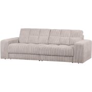 WOOOD Second Date 2-zits Bank - Grove Ribstof - Naturel