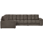 WOOOD Second Date Hoekbank Links - Structure Velvet - Mountain