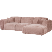 WOOOD Cloud Chaise Longue Bank Rechts - Chenille - Taupe - 80x280x165