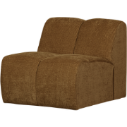 WOOOD Mojo 1-Zits Bank - Ribstof - Honing Geel - 74x80x97