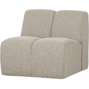 WOOOD Mojo 1-Zits Bank - Bouclé - Beige Melange - 74x80x97