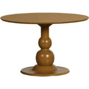 WOOOD Blanco Eettafel Ø 120 cm - Mango Hout - Honing Geel