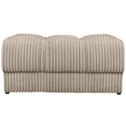 WOOOD Second Date Hocker - Grove Ribstof - Travertin