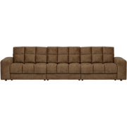 WOOOD Second Date 3-zits Bank - Structure Velvet - Brass