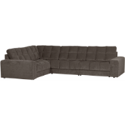 WOOOD Second Date Hoekbank Links - Vintage - Warm Grijs