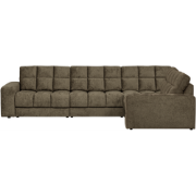 WOOOD Second Date Hoekbank Rechts - Structure Velvet - Bonsai