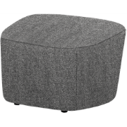 vtwonen Lofty Hocker - Polyester - Grijs - 41x62x48