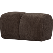 WOOOD Mojo Poef - Ribstof - Bruin - 80x60x45