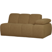 WOOOD Mojo 1,5-Zits Bank Met Arm Rechts - Bouclé - Geel/Bruin