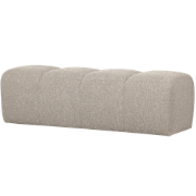 WOOOD Mojo Eetbankje 164 cm Mojo - Bouclé - Beige Melange - 49x164x45