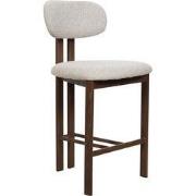 Barkruk Walnoot - Beige - Noor - Set van 2