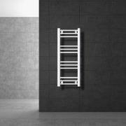 Badkamerradiator Sahara 300x800 mm Wit recht met zijaansluiting