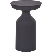 TENJO - Bijzettafel - Zwart - Metaal