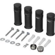 ECD Germany Beugel voor badkamerradiatoren - Antraciet - voor rechte e...