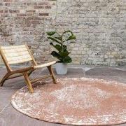 Rond Buiten vloerkleed sage - Roest-  dubbelzijdig - EVA Interior Roes...