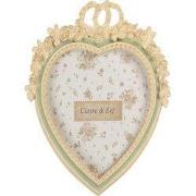 Clayre & Eef Fotolijst 13x18 cm Beige Groen Kunststof