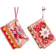 3.25 inch H Clay Dough Cookie Orna X 2. 5x5x10 cm kerstornament