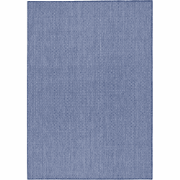 Vloerkleed rechthoekig donkerblauw met geometrische strepen - FRESCO