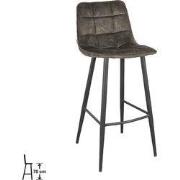 LABEL51 Barkruk Jelt - Hunter - Velours - Hoog