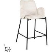 LABEL51 Barkruk Joni - Creme - Elegance - Laag