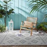 Algarve Indoor & Outdoor Crème / Grijs vloerkleed - Scandinavisch Desi...