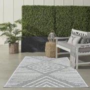 Belize Indoor & Outdoor Grijs vloerkleed - Geruit - 140 X 200 CM