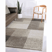 Belos Modern Beige vloerkleed - Geblokt - 240 X 330 CM