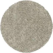 Azure Hoogpolig Effen Nature vloerkleed - Rond - 200 X 200 CM