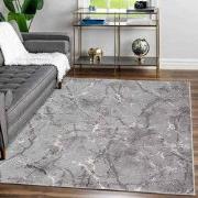 Tamara vloerkleed - Marmer Design Modern Laagpolig - Grijs - 200 X 290...