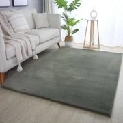 Teresa Hoogpolig Fluffy Groen vloerkleed - - 80 X 150 CM