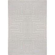 Cara vloerkleed - Labyrinth Modern Japandi - Zilver - 280 X 370 CM