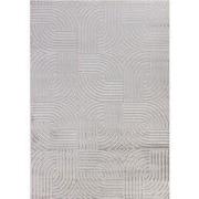 Cara vloerkleed - Architectura Modern Japandi - Zilver - 80 X 250 CM