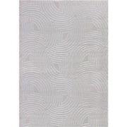 Cara vloerkleed - Duna Modern Japandi - Zilver - 140 X 200 CM