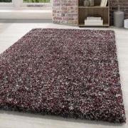 Hoogpolig vloerkleed - Lorium gemeleerd rood/grijs/wit - 280 X 380 CM