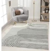 Eyoa vloerkleed - Modern - Grijs - 140 X 200 CM