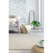 Minerals Uni vloerkleed - Laagpolig - Wol - Bolletjes Modern - Naturel...