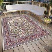 Klassiek Binnen- En Buitenkleed - Kadi Crème/Rood - 240 X 340 CM