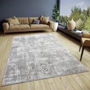 Vintage vloerkleed - Style Grijs/Beige - 57 X 90 CM