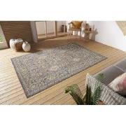 Vintage Binnen- En Buitenkleed - Luxor Grijs / Multi - 80 X 200 CM