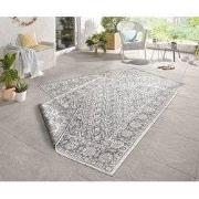 Binnen & Buiten vloerkleed - Curacao Grijs/Crème Omkeerbaar - 120 X 17...