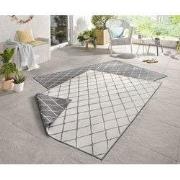 Binnen & Buiten Omkeerbaar vloerkleed - Malaga Grijs/Crème - 80 X 150 ...
