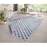 Binnen & Buiten Omkeerbaar vloerkleed - Nizza Blauw/Crème - 80 X 350 C...