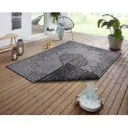 Vintage Binnen & Buitenkleed Omkeerbaar - Cebu Grijs/Antraciet - 200 X...