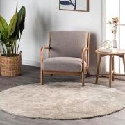 Rond Wasbaar vloerkleed - Solid Beige - Ø200 CM